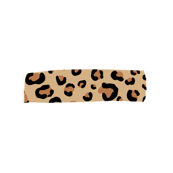 Leopard Print Ripped Tape png