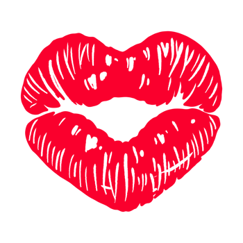 Red Heart Lips png