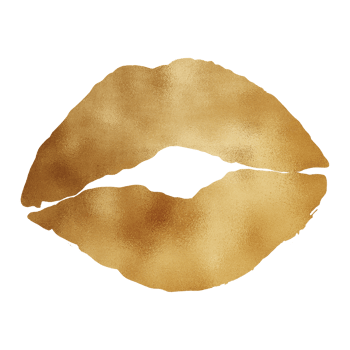 Gold Beautiful Lips png