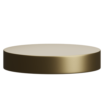 3d render of empty gold luxury podium product display element png