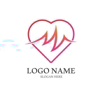 Heart beat logo or pulse line logo for medical medicine with modern vector illustration concept.