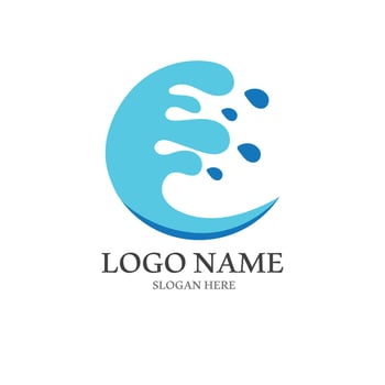 Water wave icon vector