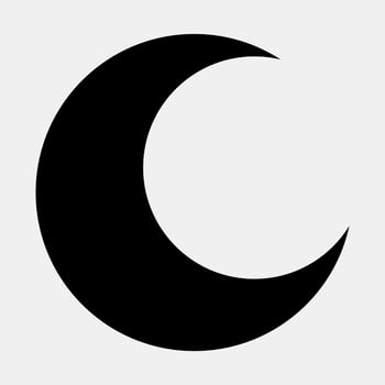 Icon clear night. Weather elements symbol. Icons in glyph style. Good for prints, web, smartphone app, posters, infographics, logo, sign, etc. vector