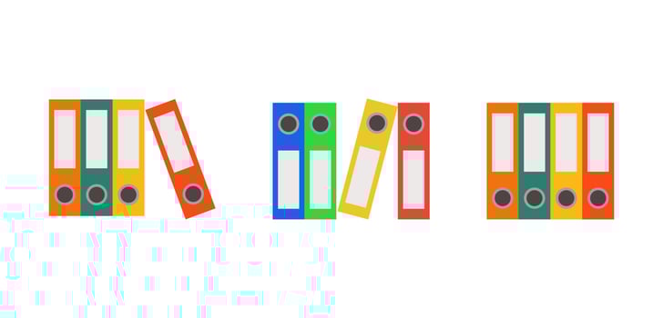 Office archive folder. Document binder illustration. vector