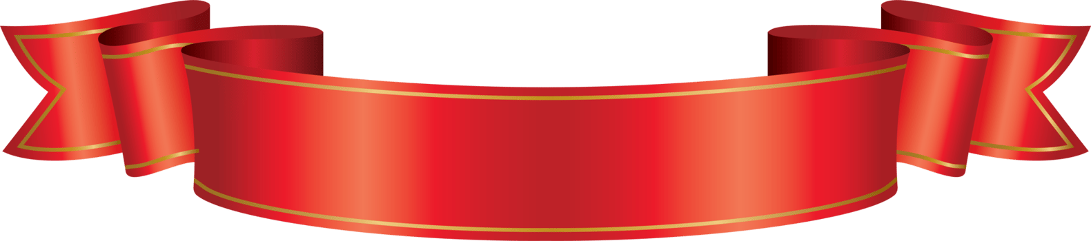 red ribbon banner png