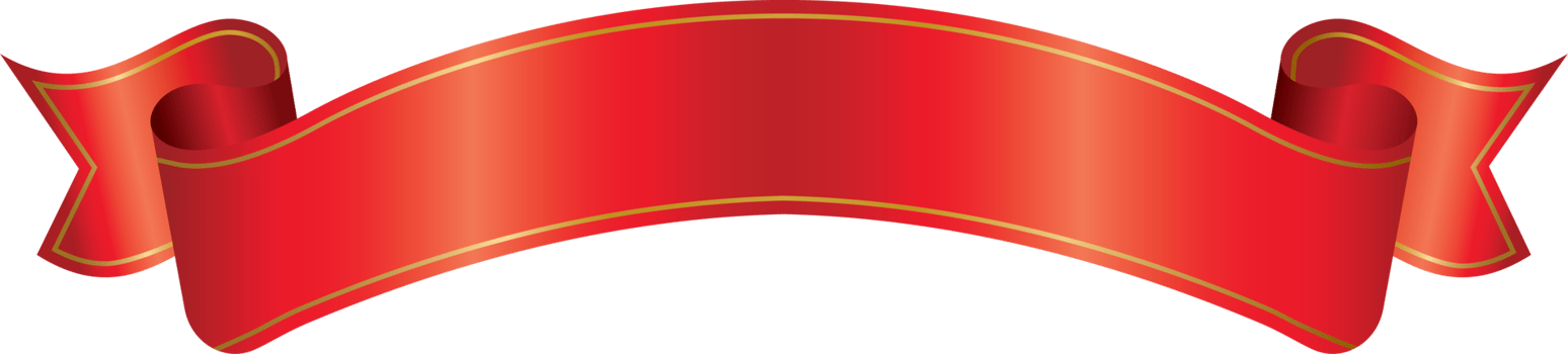 red ribbon banner png