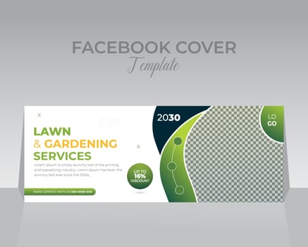 Facebook Cover Design Template vector