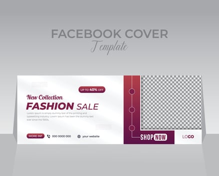 Facebook Cover Design Template vector