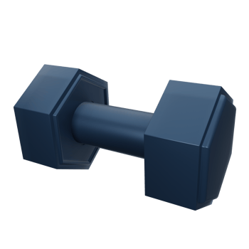 3D Dumbbell Illustration png
