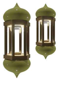 Illustration graphic of 3D Ramadhan lantern good for decoration of islamic poster png