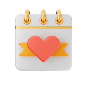 3d calendar icon illustration png
