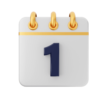 3d calendar icon illustration render png