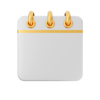 3d calendar icon illustration render png