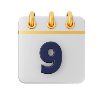 3d calendar icon illustration render png