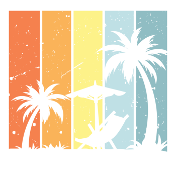 Beach vacation retire Retro Sunset png