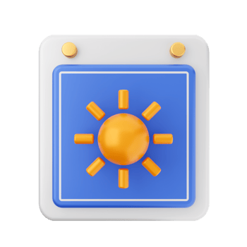 3d calendar icon illustration render png