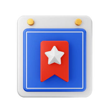 3d calendar icon illustration render png
