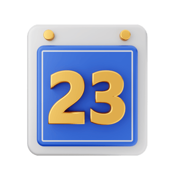 3d calendar icon illustration render png