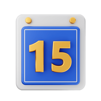 3d calendar icon illustration render png