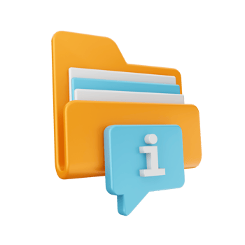 3d folder file icon illustration png