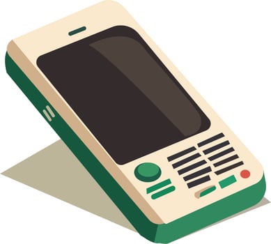 Simple Flat Mobile Icon Free Vector