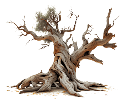 dead tree on transparent background png