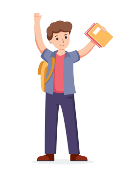 character student. Back to school , university concept png