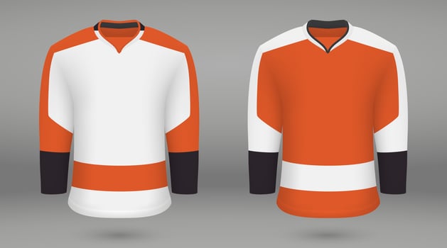 Shirt template forice hockey jersey vector