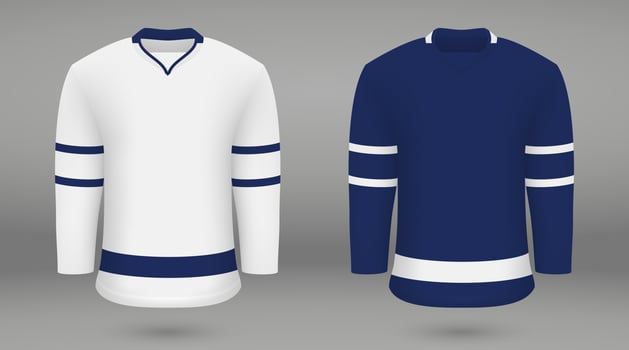 Shirt template forice hockey jersey vector