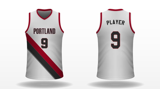 Realistic sport shirt vector