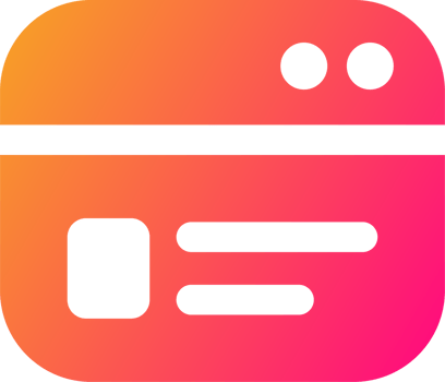 Credit card icon in gradient colors. Payment card signs illustration. png