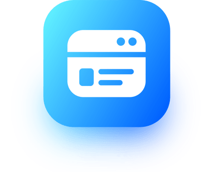 Credit card icon in square gradient colors. Payment card signs illustration. png