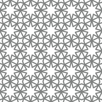 Intersecting lines forming geometric Arabic ornament. Seamless pattern for background or wallpaper vector