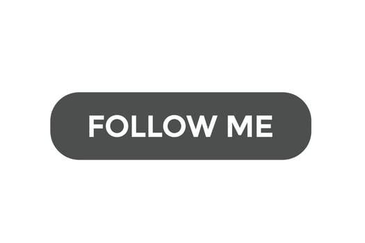 follow me, button, sign, label, speech, bubble, template, website, tag, banner,  sticker, business vector