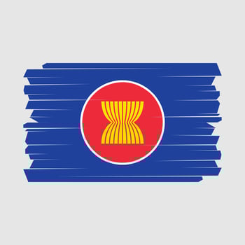 Asean Flag Brush vector