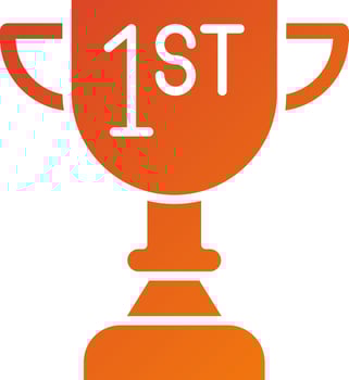 First Prize Icon Style vector
