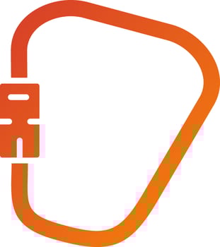 Carabiner Icon Style vector