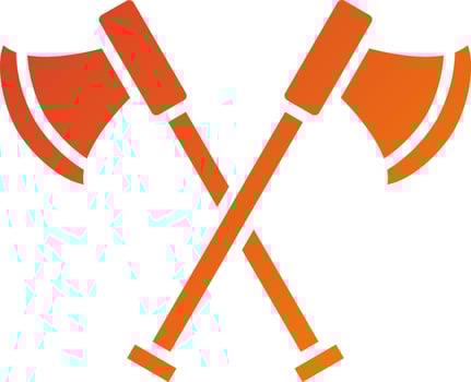 Two Axes Icon Style vector