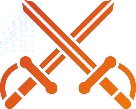 Two Swords Icon Style vector