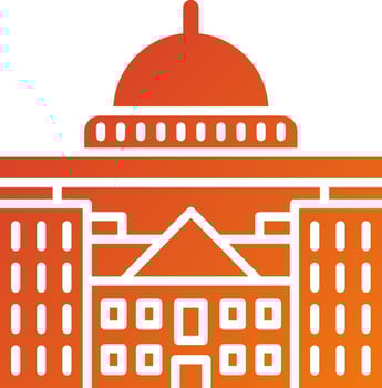 Capitol Icon Style vector