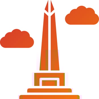 Obelisk Of Buenos Aires Icon Style vector