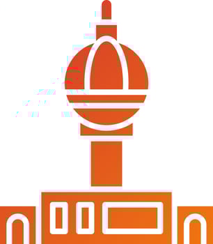 Fernsehturm Berlin Icon Style vector