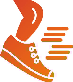 Jogging Icon Style vector