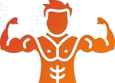 Chest Muscle Icon Style vector