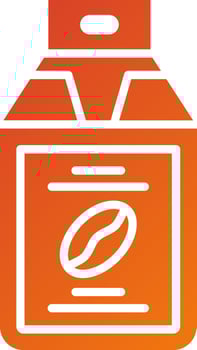 Coffee Bag Icon Style vector