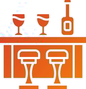 Bar Counter Icon Style vector