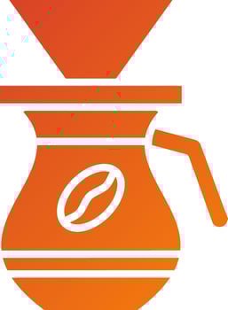 Coffee Filter Icon Style vector
