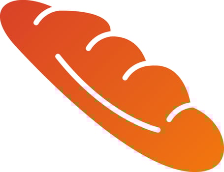 Baguette Icon Style vector