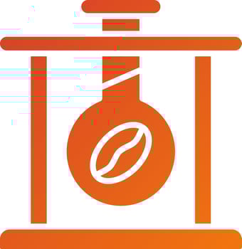 Coffee Science Icon Style vector