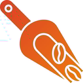 Coffee Scoop Icon Style vector
